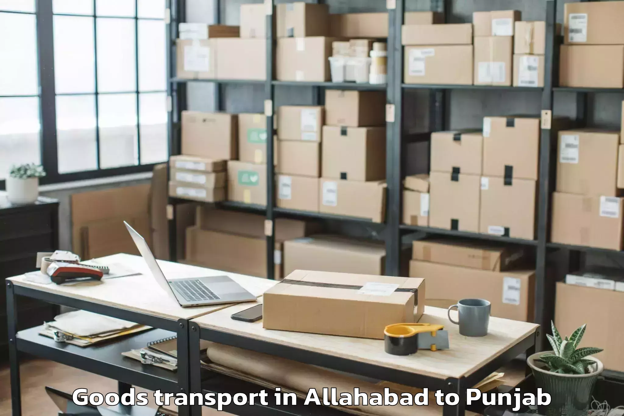 Quality Allahabad to Bhatinda Airport Bup Goods Transport